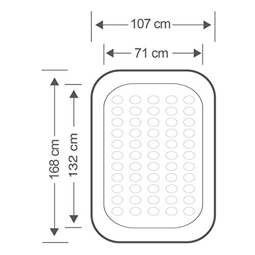 Portable Inflatable Kids Travel Bed Set with Pump and Carry Bag