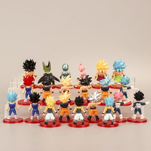 21Pcs Anime Figure Set - Cute Cartoon Figurines for Cake Topper, Table Decor & Gift