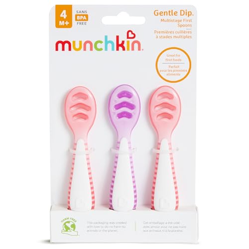 Silicone Baby Training Spoons for Self Feeding and Weaning 3-Pack