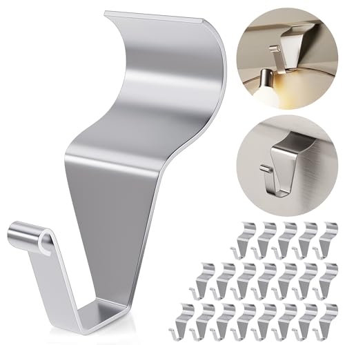 20 Pcs No-Hole Vinyl Siding Hooks Stainless Steel Clips for Outdoor Use - Amuille