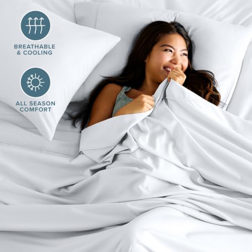 6-Piece Full XL Sheet Set, Ultra-Soft Brushed Microfiber Bedding - White