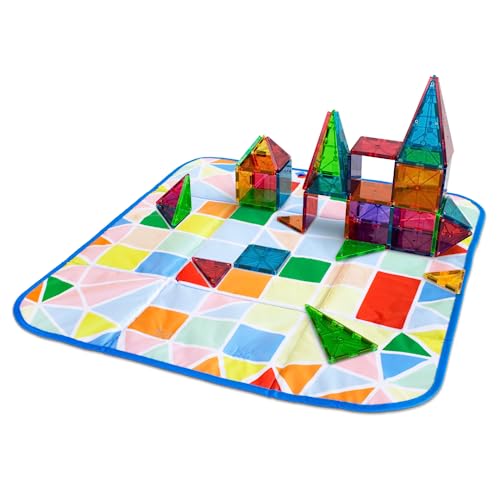 Collapsible Toy Storage Bin and Interactive Play Mat for Kids