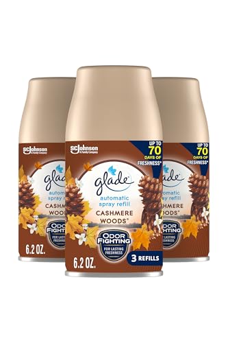 Automatic Air Freshener Spray Refill - Cashmere Woods (6.2 oz, 3 Pack)