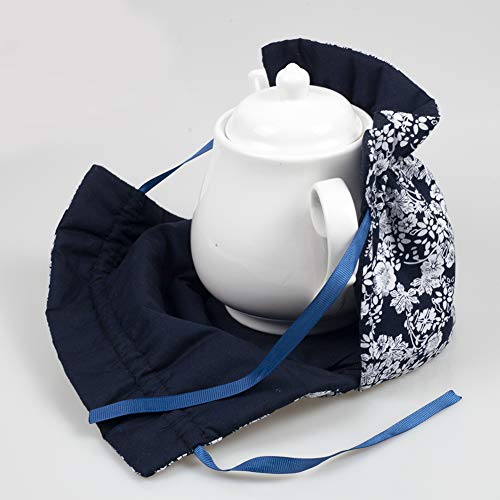 Vintage Floral Cotton Tea Cosy for 27-41 oz Teapots, Insulated Warmer