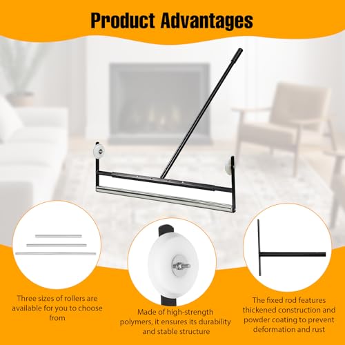 Adjustable Carpet Protection Film Applicator for 27, 36, and 48-inch Rolls