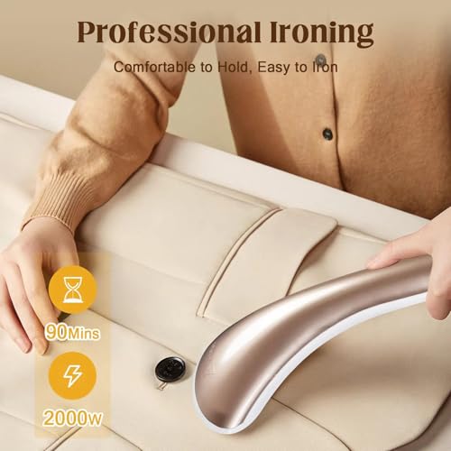 2000W Standing Garment Steamer with 10 Steam Levels and 2.7L Water Tank