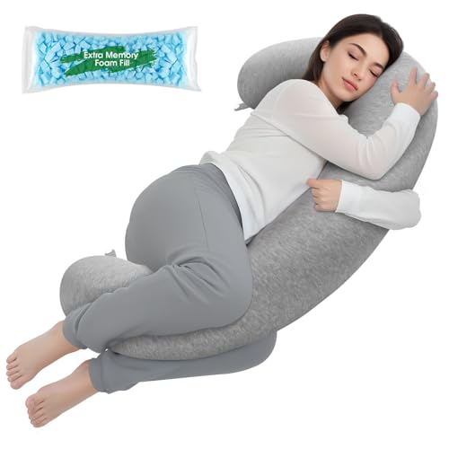 C Shaped Body Pillow for Side Sleepers - Ergonomic Memory Foam