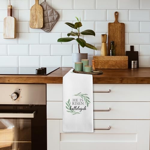 He is Risen Easter Kitchen Towels - 16x24 in microfiber, religious gift (Risen2)