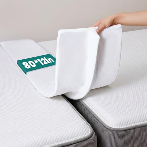 Split King Bed Bridge Mattress Gap Filler - 80" x 12" Extra Wide Converter