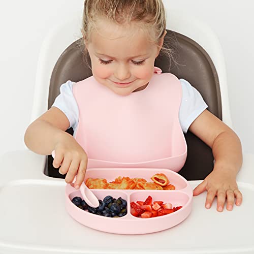 Silicone Baby Training Spoon Set 6-Pack for Self Feeding