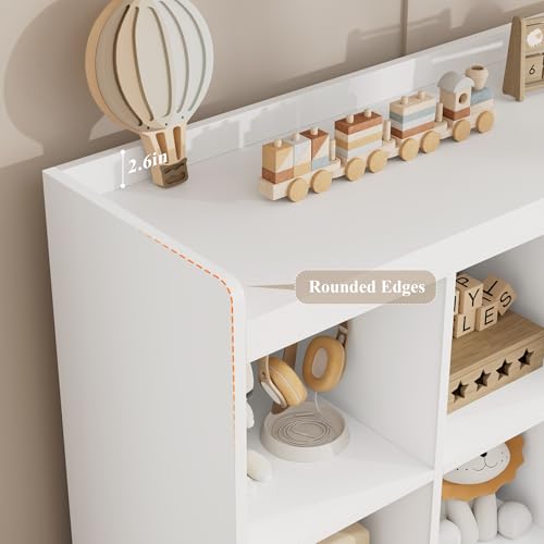 Kids Toy Storage Organizer with Bookshelf, Mobile Bins and Drawers