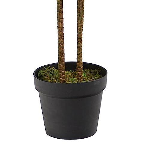 48-Inch Artificial Dracaena Plant with Pot, Real Touch Silk Foliage