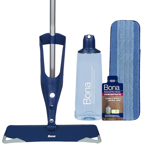Premium Hardwood Floor Spray Mop Kit with Reusable Microfiber Pad