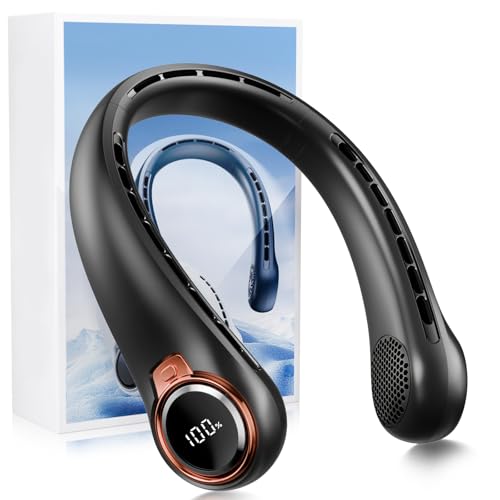Portable Neck Fan 6000mAh Rechargeable Wearable Personal Cooling Fan