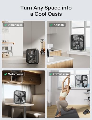 20-Inch 3-Speed Box Fan with 2295 CFM Airflow and Portable Design