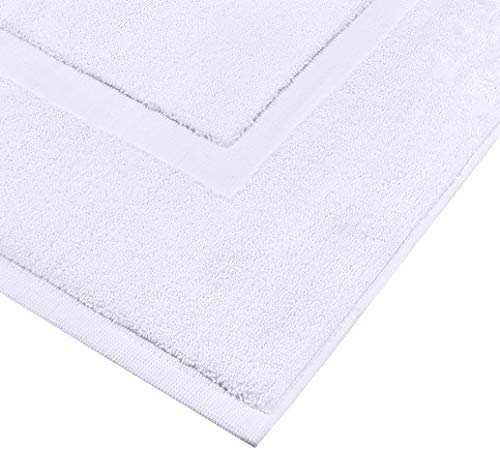 Utopia Towels Cotton Bath Mat 21x34 White 2 Pack