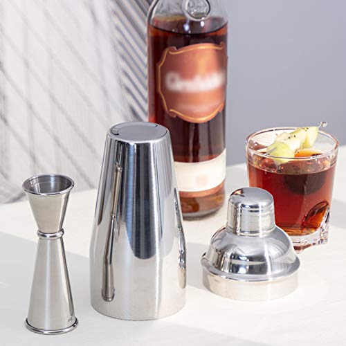 Double Cocktail Jigger, 1 oz & 2 oz Stainless Steel Japanese Measuring Tool