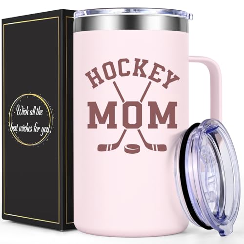 Hockey Mom Gifts 20oz Insulated Coffee Mug - Ice Hockey Mom Variation