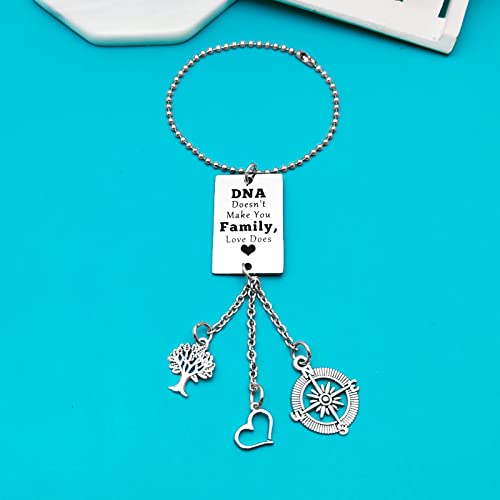 Step Parent Gift Ornament DNA Doesn't Make You Family Love Does Car Decor