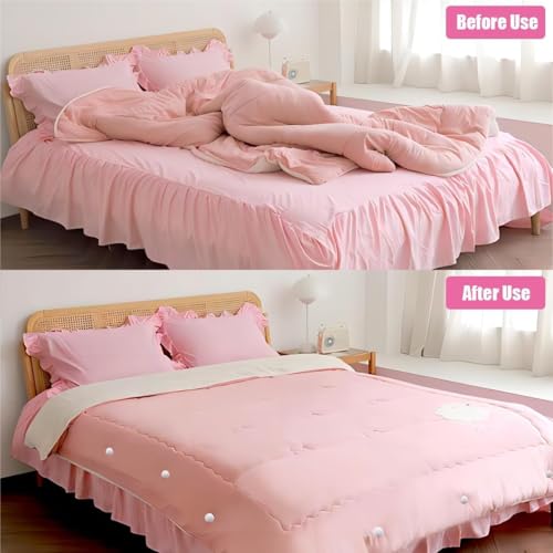 20-Pack Duvet Cover Clips with Storage Box - Safe Locking Quilt Fasteners