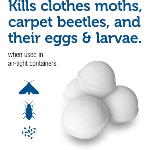 Para Moth Balls 4 Ounce Pack of 6 for Clothes and Storage Protection