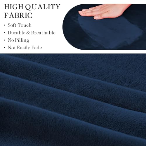 Water-Repellent Stretch Armchair Cover - Navy Blue Slipcover