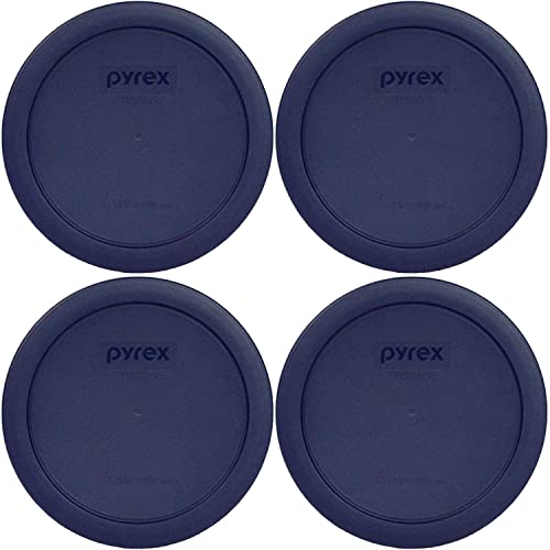 4-Cup Round Food Storage Replacement Lids (4-Pack) - Fits 7201 Glass Bowls