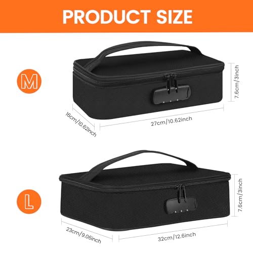 Lockable Storage Bag with Combination Lock - Medium Protective Travel Case