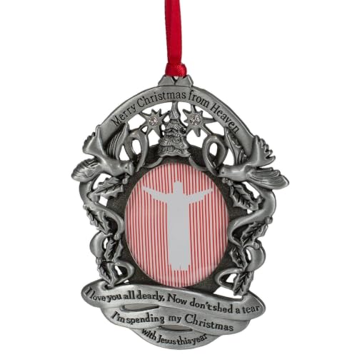 Remembrance Photo Ornament with Memorial Poem Bookmark in Keepsake Gift Box