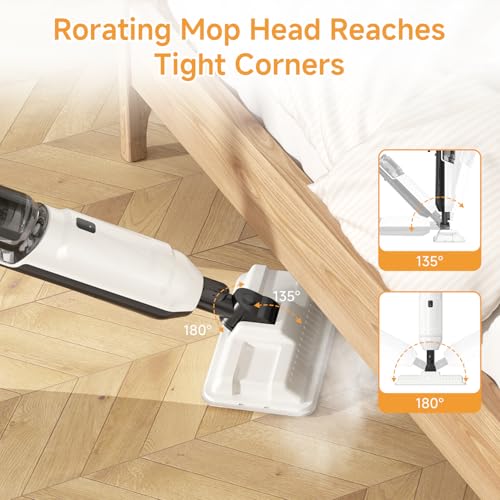 Multi-Purpose Steam Mop with Handheld Steamer for Hardwood and Tile Floors