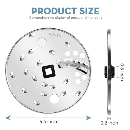 Stainless Steel Food Processor Slicing and Shredding Disc Blade