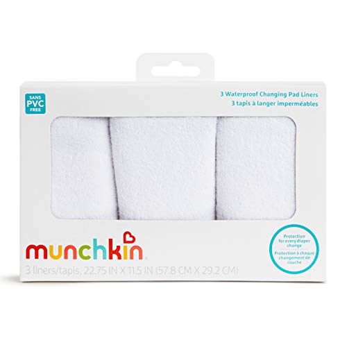 Waterproof Changing Pad Liners for Diaper Station Protection 3 Count
