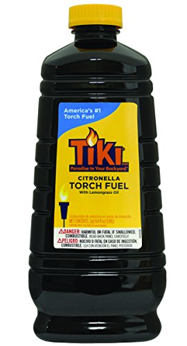 Citronella Torch Fuel - 64 oz Easy Pour Outdoor Fuel with Lemongrass Oil