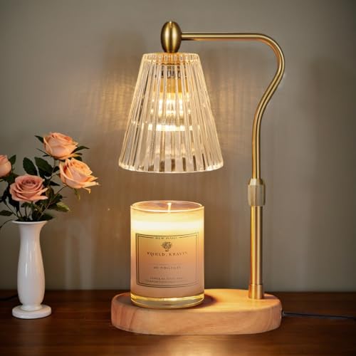 Candle Warmer Lamp with Timer & Adjustable Height - Electric Wax Melt Warmer for Scented Candles