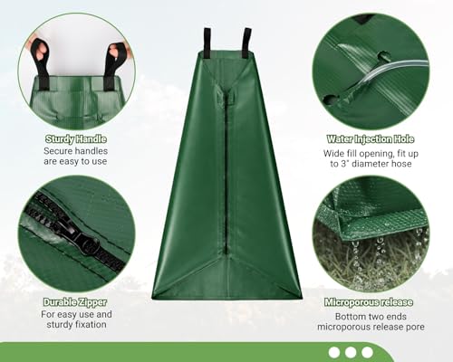 20-Gallon Tree Watering Bags (3-Pack) - Slow Release Drip Irrigation