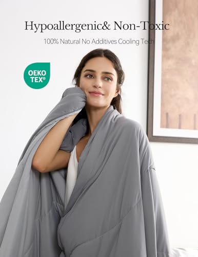 Cooling Comforter for Hot Sleepers - Lightweight All Season Blanket, King Size