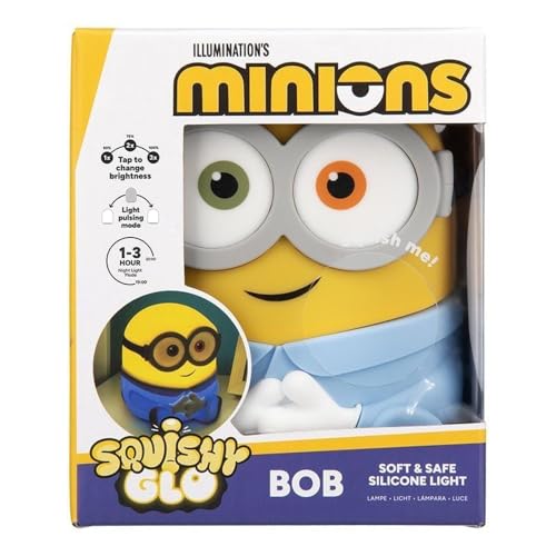 Squishy Character Silicone Night Light, Rechargeable Cordless Lamp