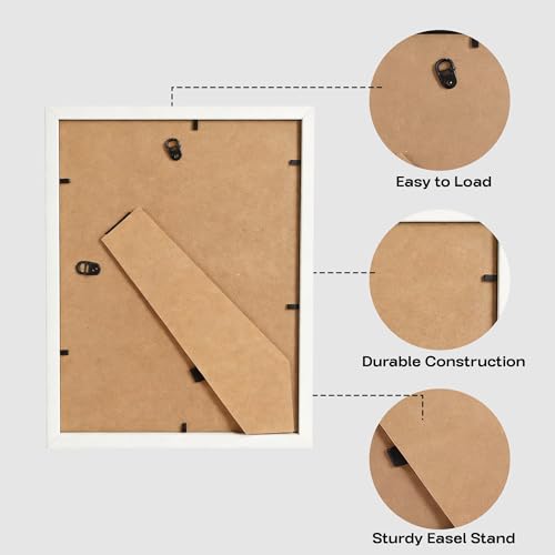 3-Piece 8x10 Shadow Box Frame Set, Wooden Display Case for Keepsakes