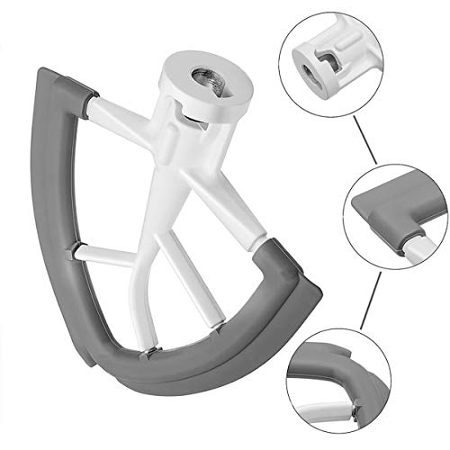 Flex Edge Beater for 4.5-5 Quart Tilt-Head Stand Mixers with Silicone Scraper