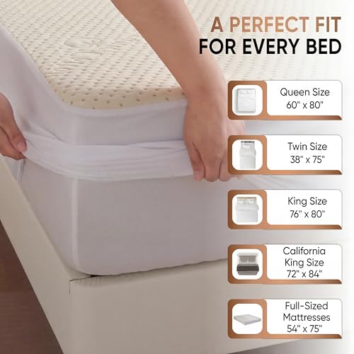 Luxury Waterproof Organic Cotton Mattress Protector - King Size