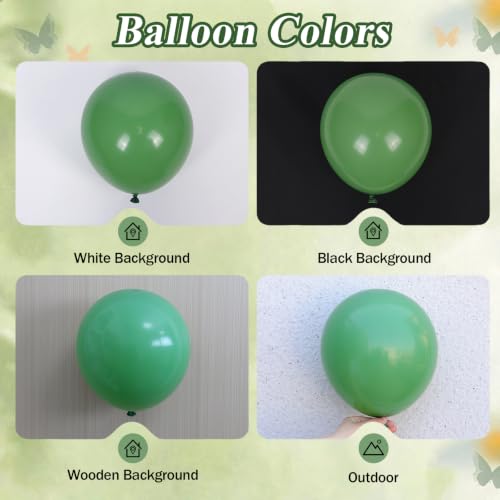 12-Inch Sage Green Balloons with White & Gold Confetti – Pack of 60 (Variation: Green Sand White)