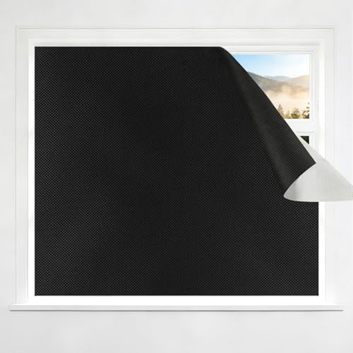 Portable 100% Blackout Curtains, No-Drill DIY Window Shades (57" x 118")