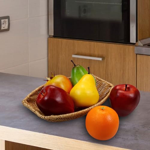 Artificial Fruit Set - 6 Piece Faux Fruits for Home Decor