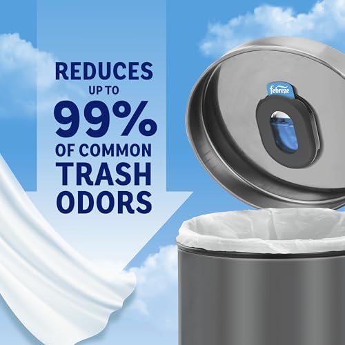 Febreze Trash Can Odor Fighter Stick-On Air Freshener 2 Holders & 2 Refills