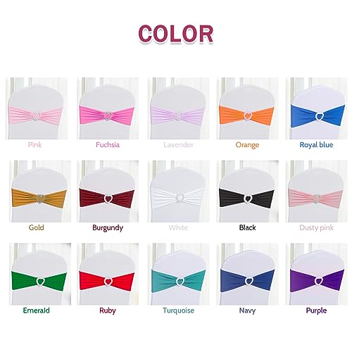 Pack of 30 Stretch Chair Sashes with Buckle - Dusty Pink
