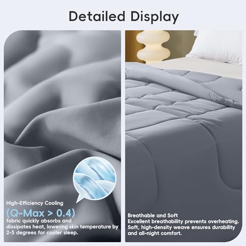 Cooling Comforter for Hot Sleepers - King Size, Breathable Design