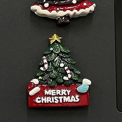 OFDNE Style13 Christmas Fridge Magnets – Cute Cane Candy Designs, 1Pcs
