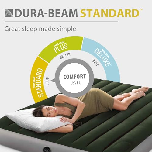 Twin Air Mattress with Built-In Foot Pump - 10-Inch Inflatable Bed