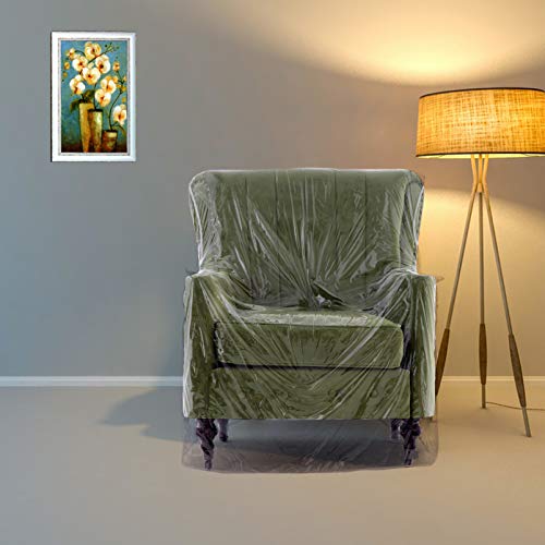 Clear Vinyl Recliner Cover - Waterproof Armchair Protector for Pets