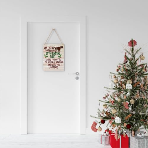 Funny Christmas Movie Sign - Merry Xmas Decor 8 x 10 Inches - Holiday Wall Art